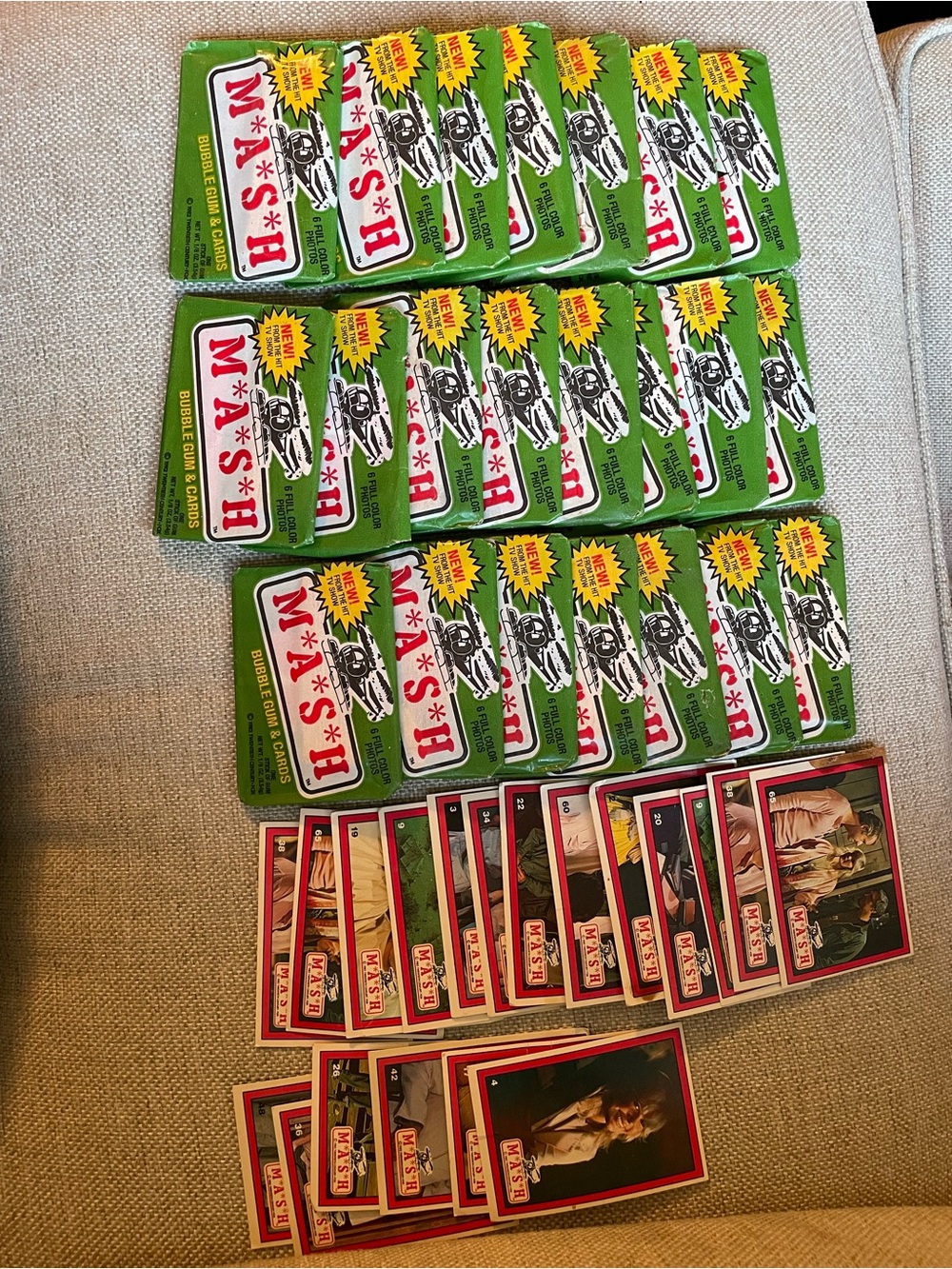 1982s Vintage MASH Collectors cards